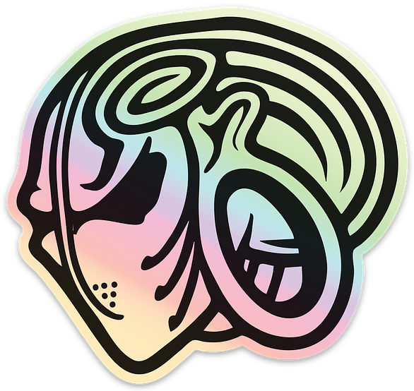 Holographic Team BME Sticker (10cm|3.9")