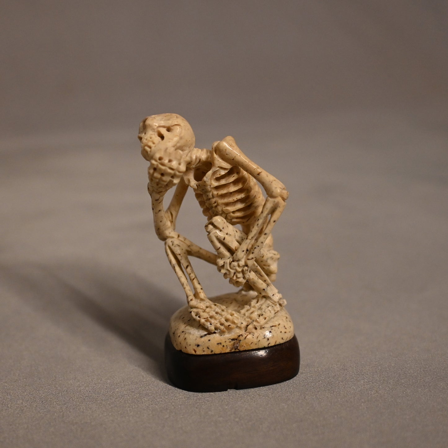 Carved Bone Skeleton Wondering