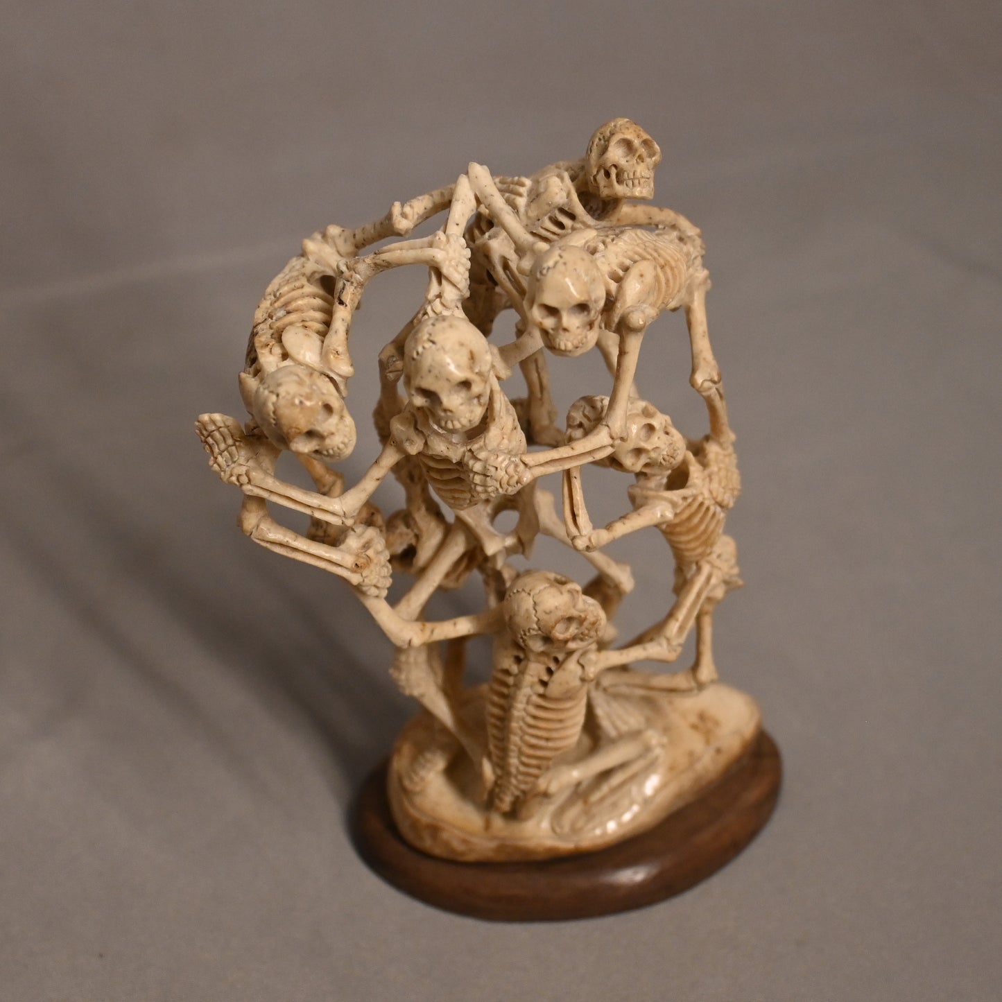 Hand Carved Bone Skeleton Statue
