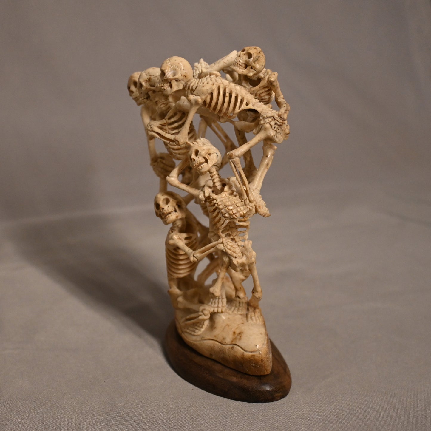 Hand Carved Bone Skeleton Statue