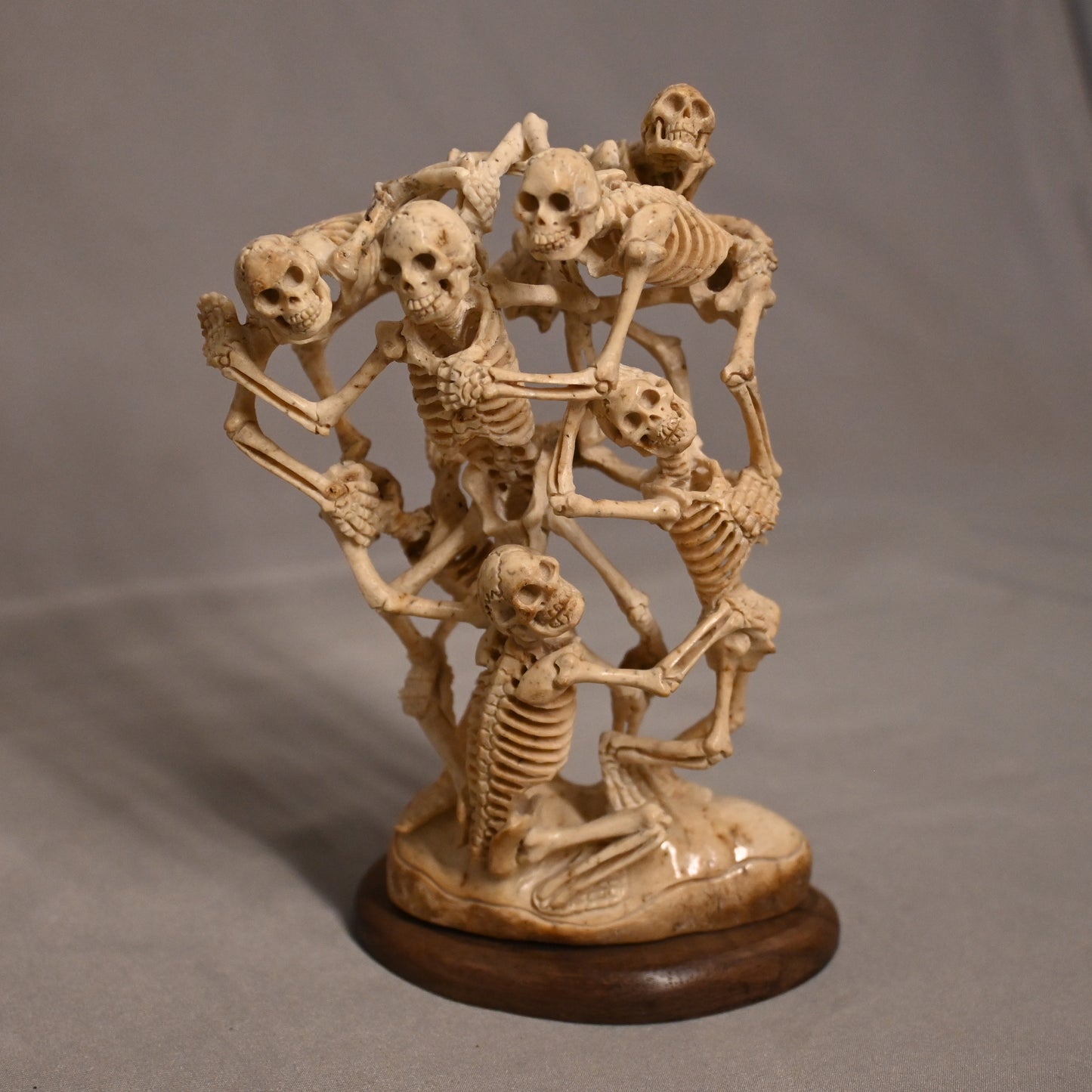 Hand Carved Bone Skeleton Statue