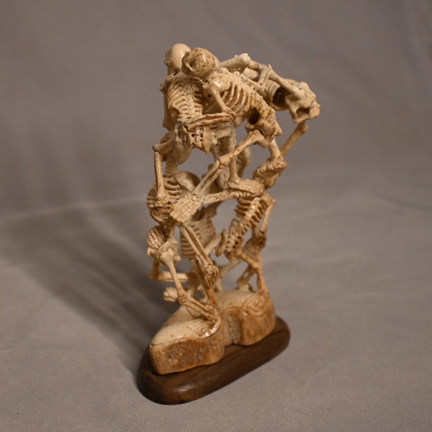 Hand Carved Bone Skeleton Statue