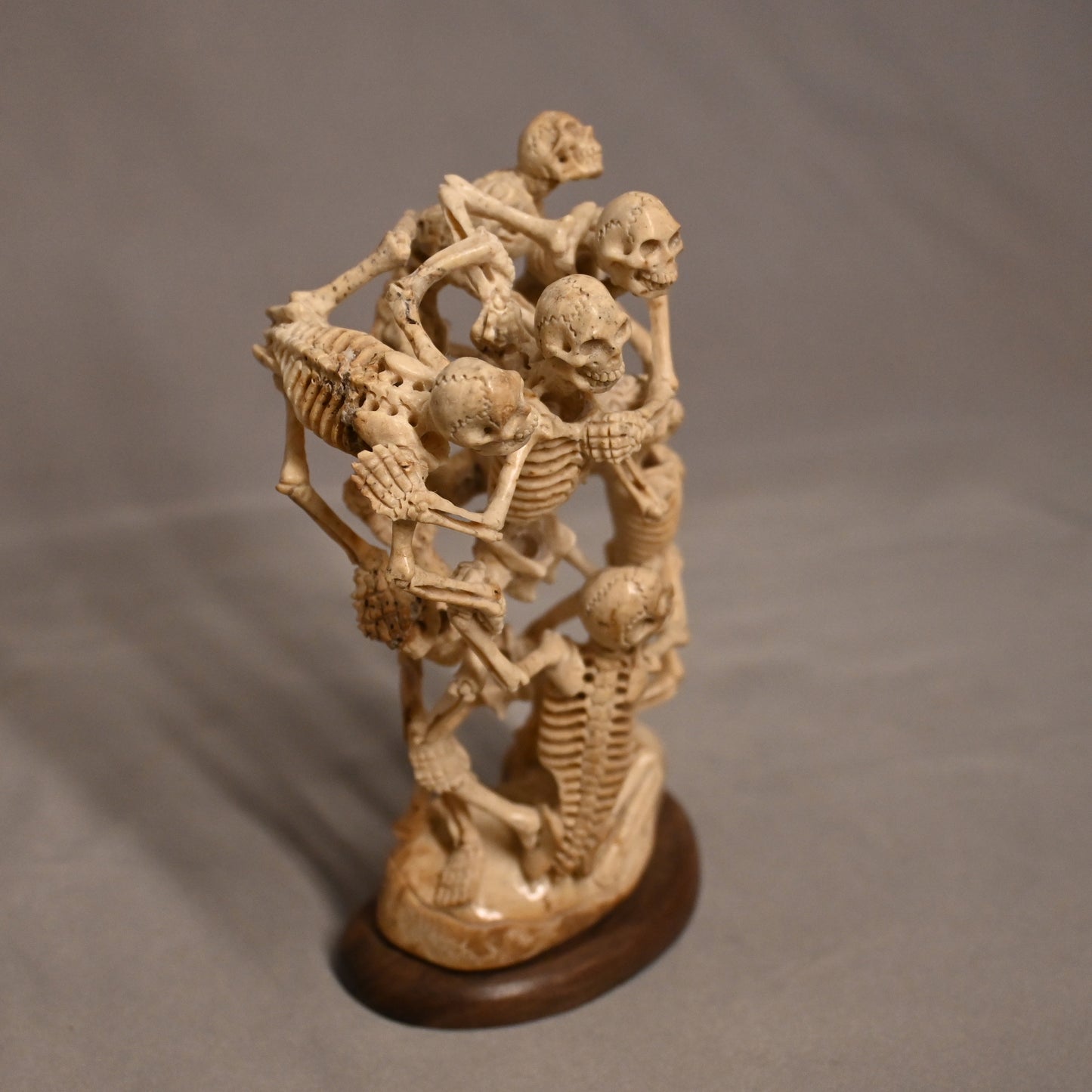 Hand Carved Bone Skeleton Statue