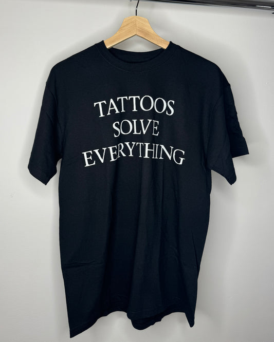 ORIGINAL Tattoos Solve Everything T-Shirt M-2XL