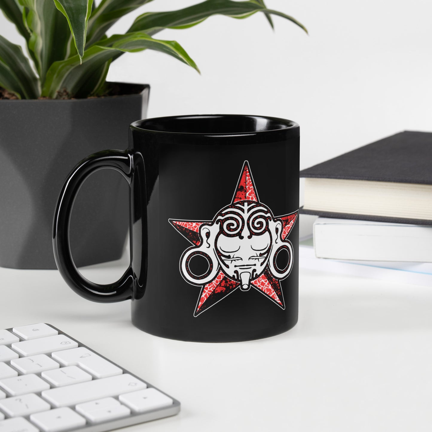 BME Calm Star Black Glossy Mug