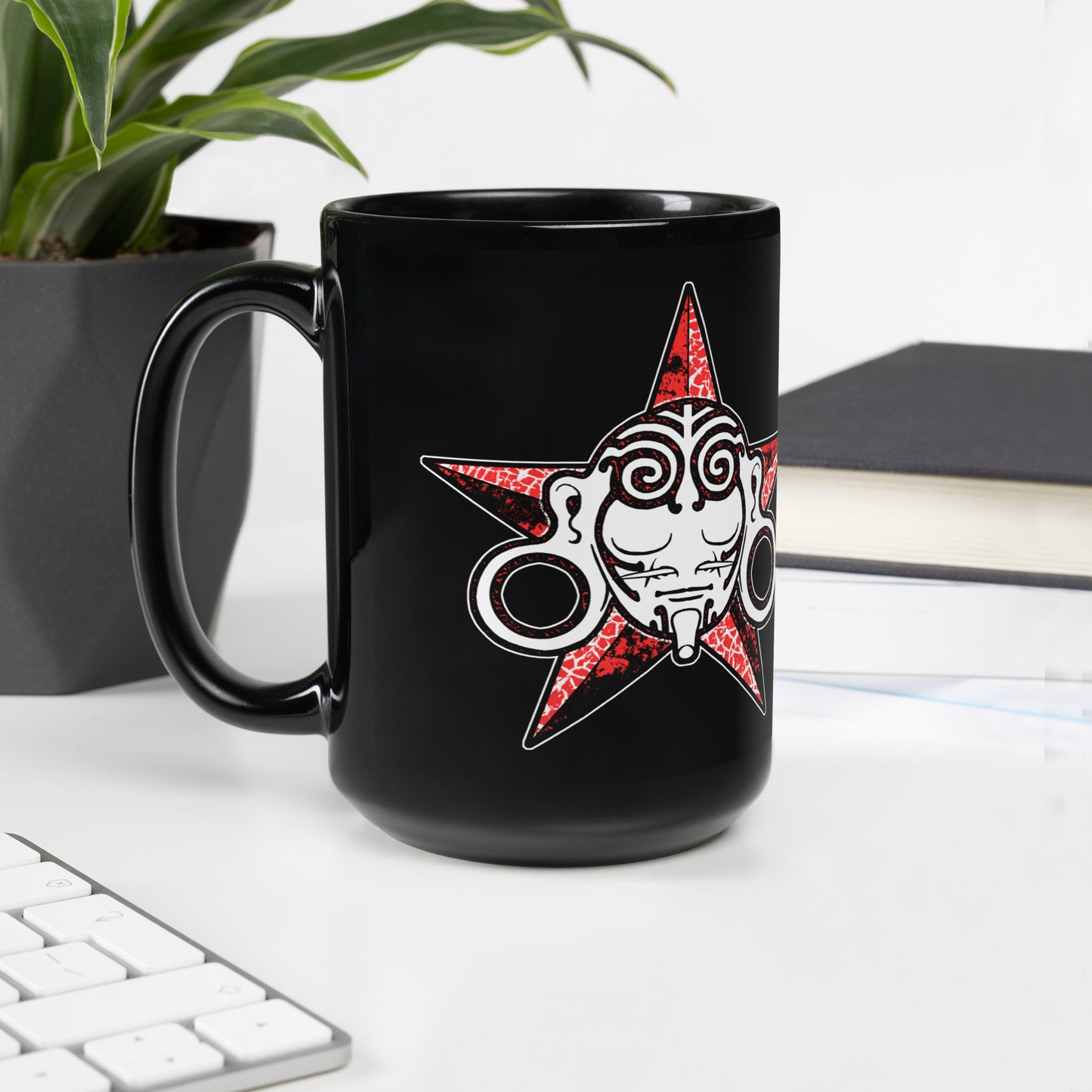 BME Calm Star Black Glossy Mug