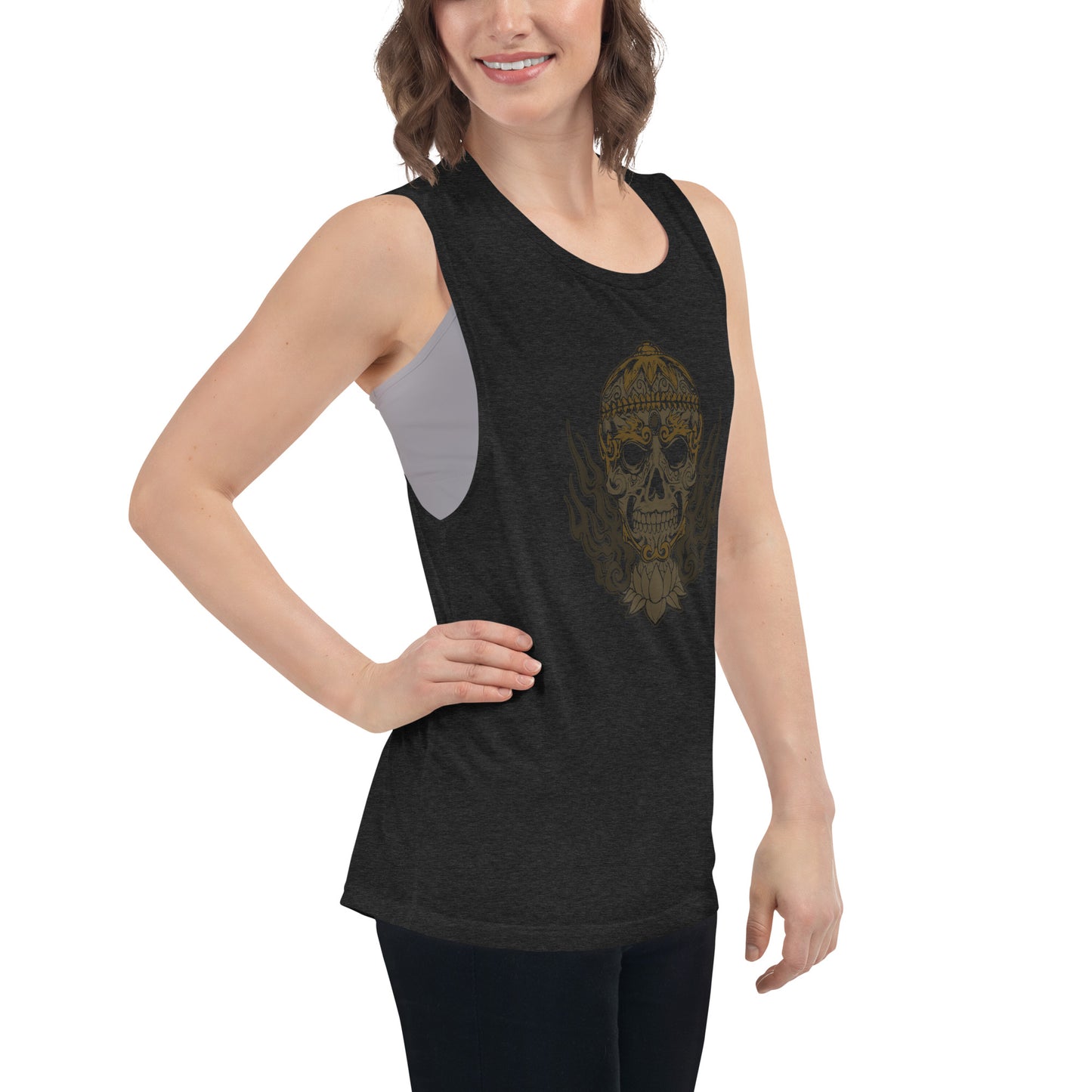 Tibetan Skull Ladies’ Muscle Tank