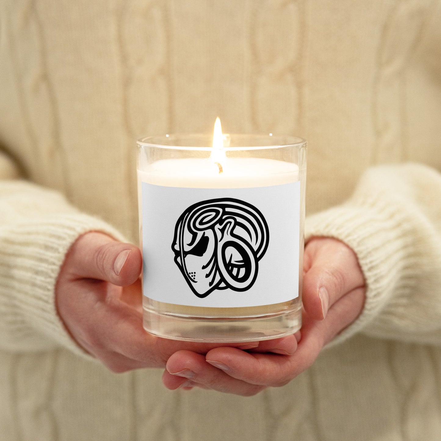 Team BME Glass jar soy wax candle