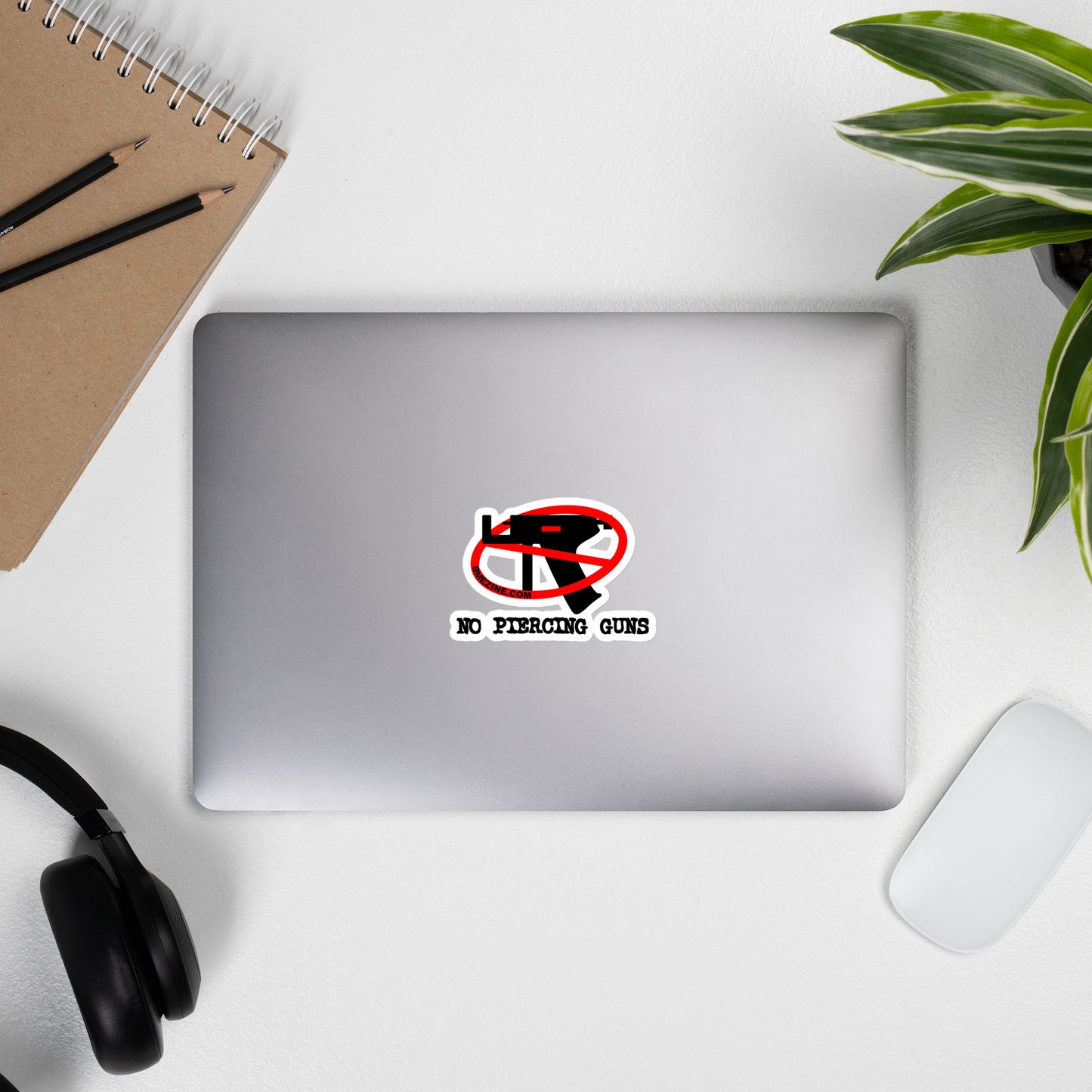 No Piercing Guns Bubble-free stickers