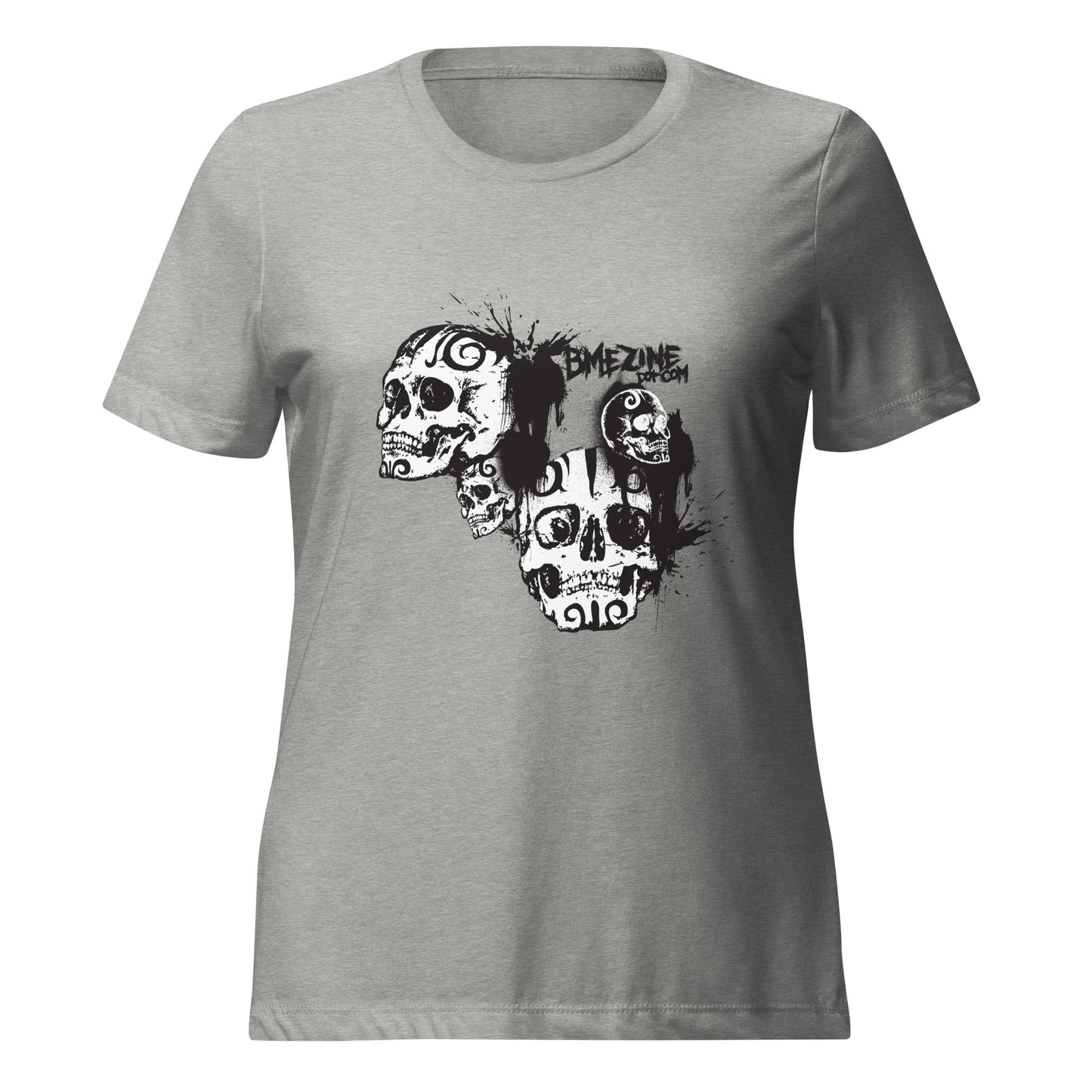 BME Skulls Women’s relaxed tri-blend t-shirt