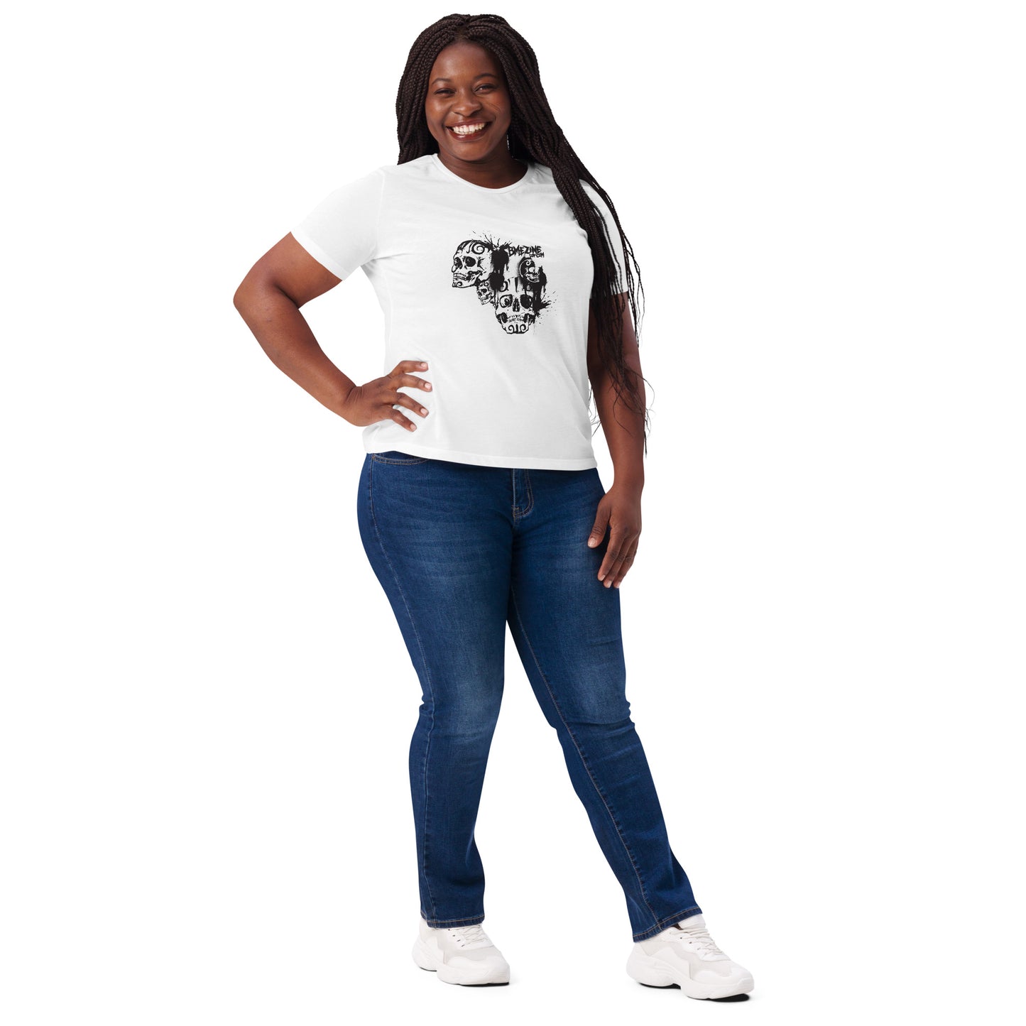 BME Skulls Women’s relaxed tri-blend t-shirt