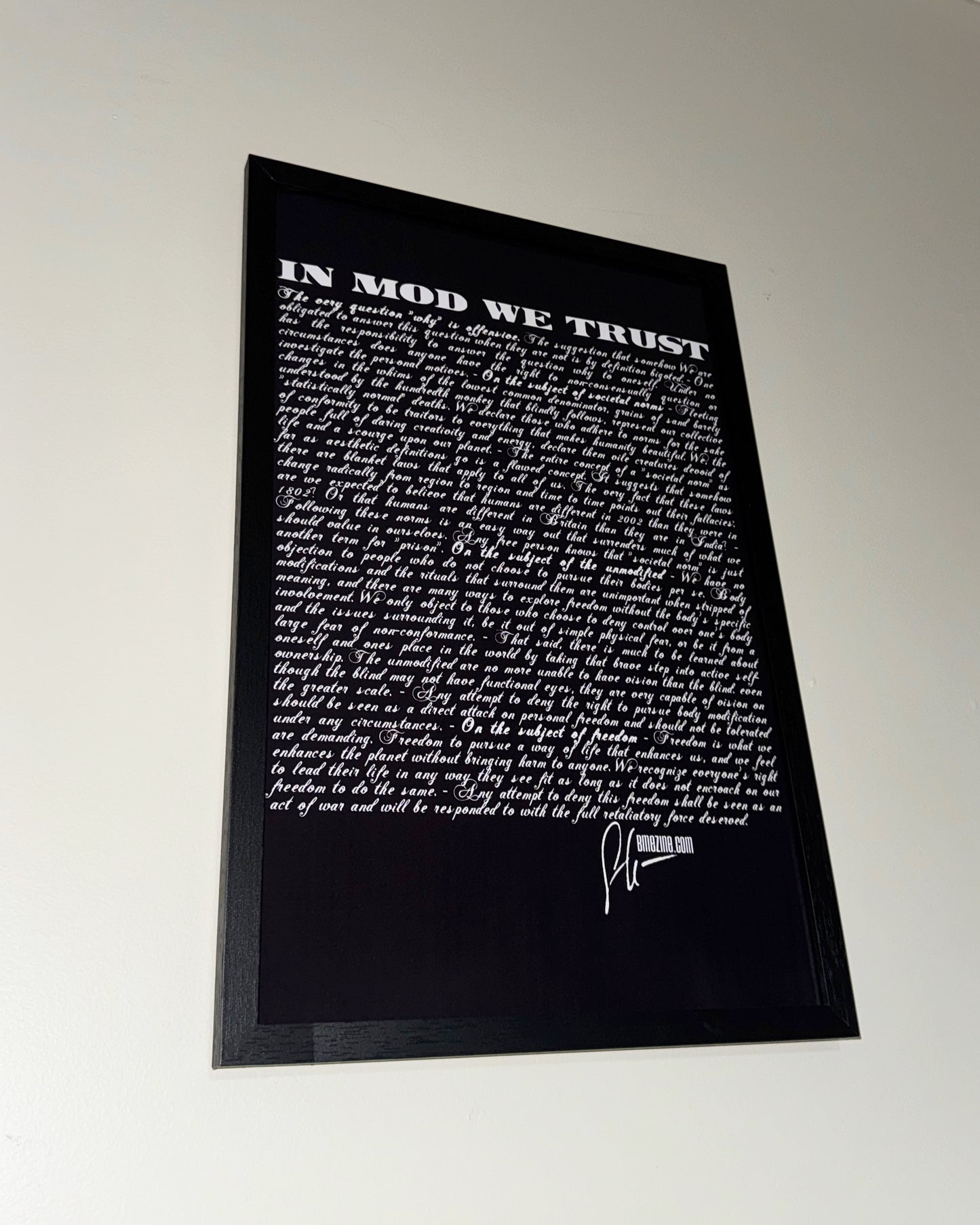 In Mod We Trust Poster
