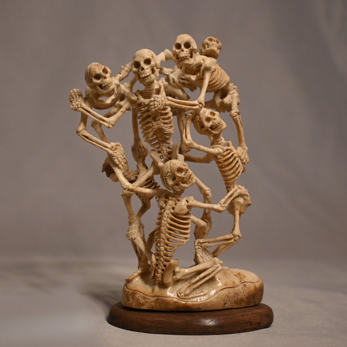 Hand Carved Bone Skeleton Statue