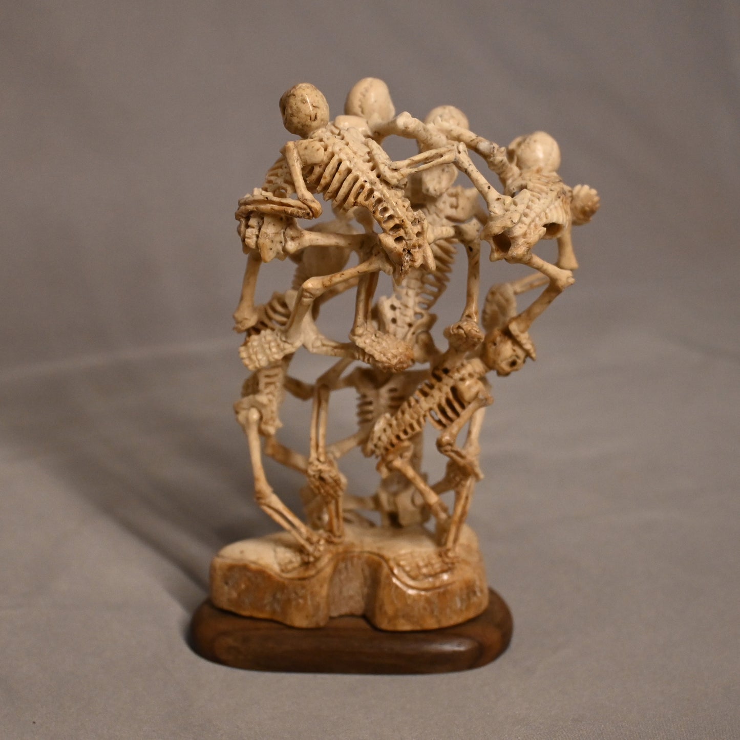 Hand Carved Bone Skeleton Statue