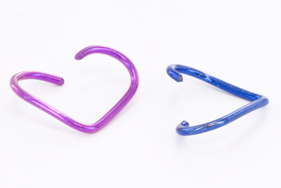 18g Niobium Bendable Heart - Daith Piercing Jewelry