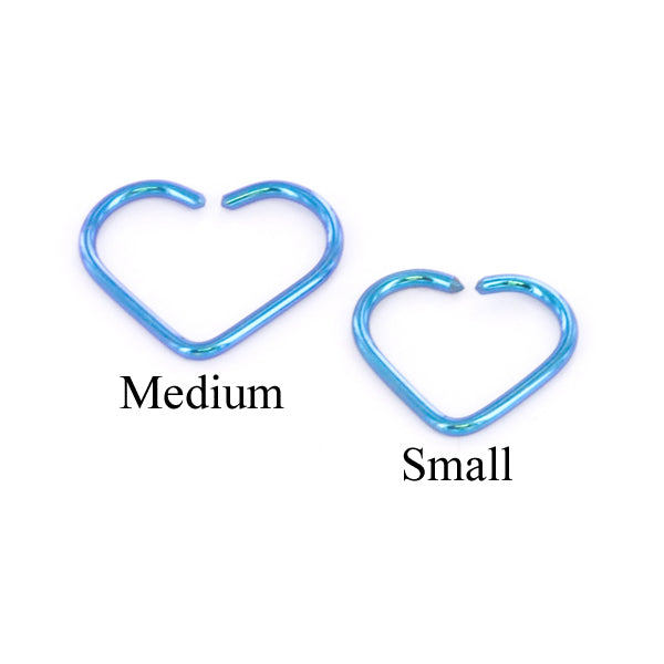 18g Niobium Bendable Heart - Daith Piercing Jewelry