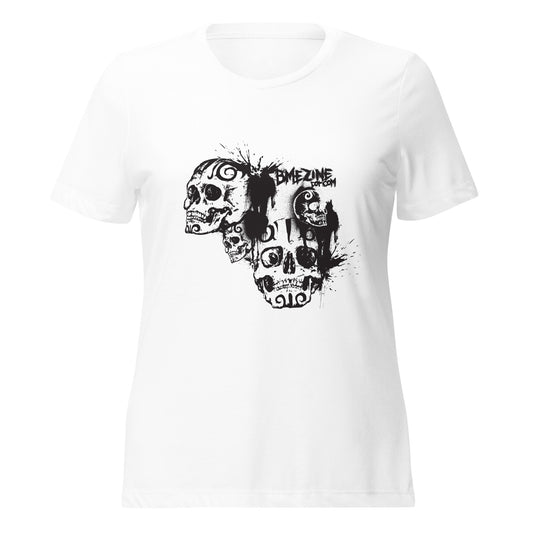 BME Skulls Women’s relaxed tri-blend t-shirt
